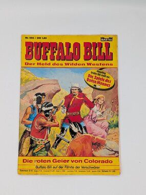 Vintage Buffalo Bill Comic Book Nr. 594 German Bastei Western